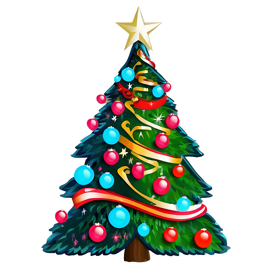 Merry Christmas Tree Design Png Rha PNG