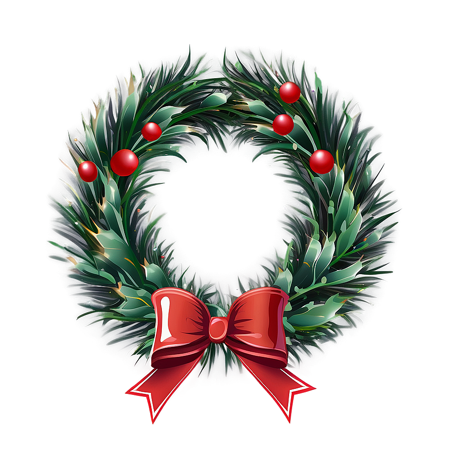 Merry Christmas Wreath Png 26 PNG