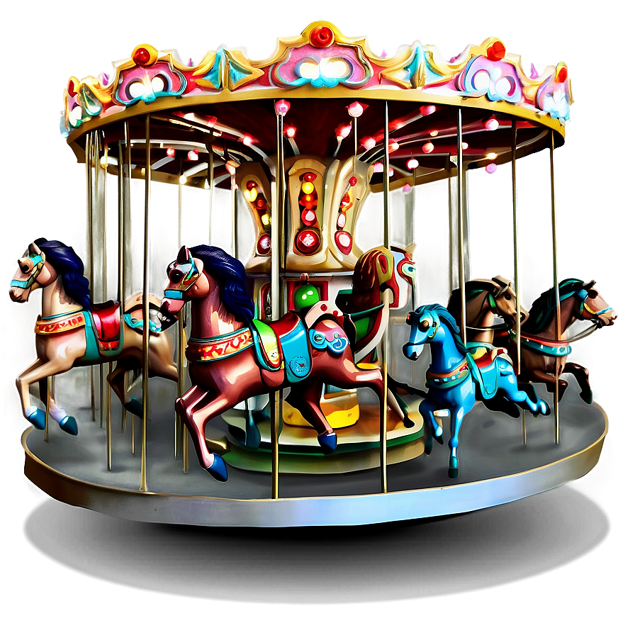 Merry-go-round Carousel Png 06242024 PNG