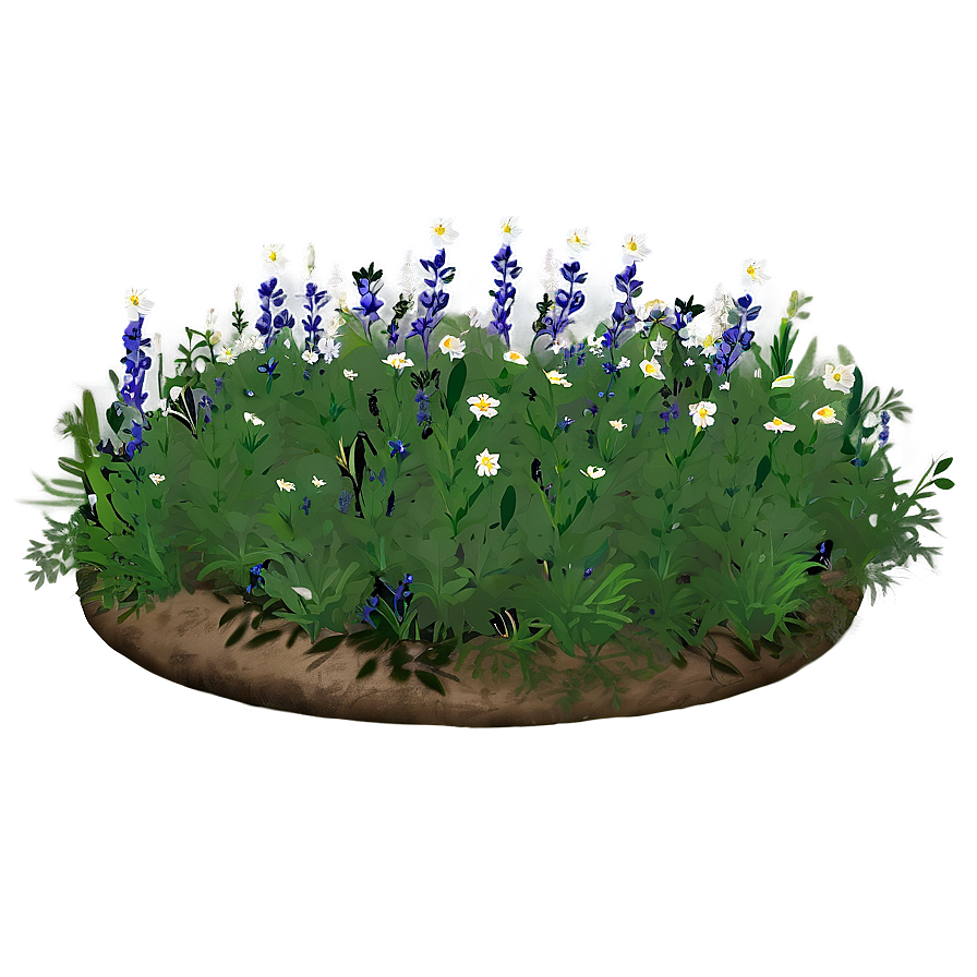 Mesa With Wildflowers Png Vtl49 PNG