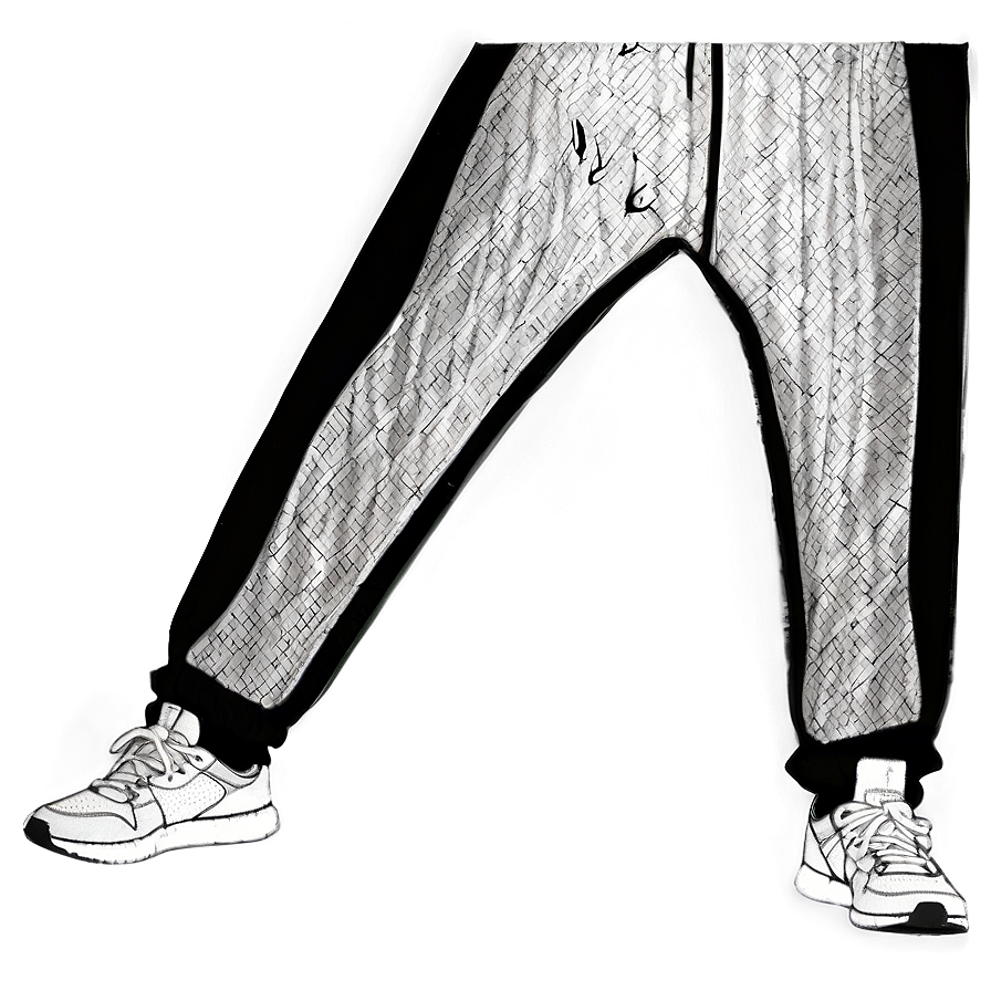 Mesh Black Sweatpants Png Nrr PNG