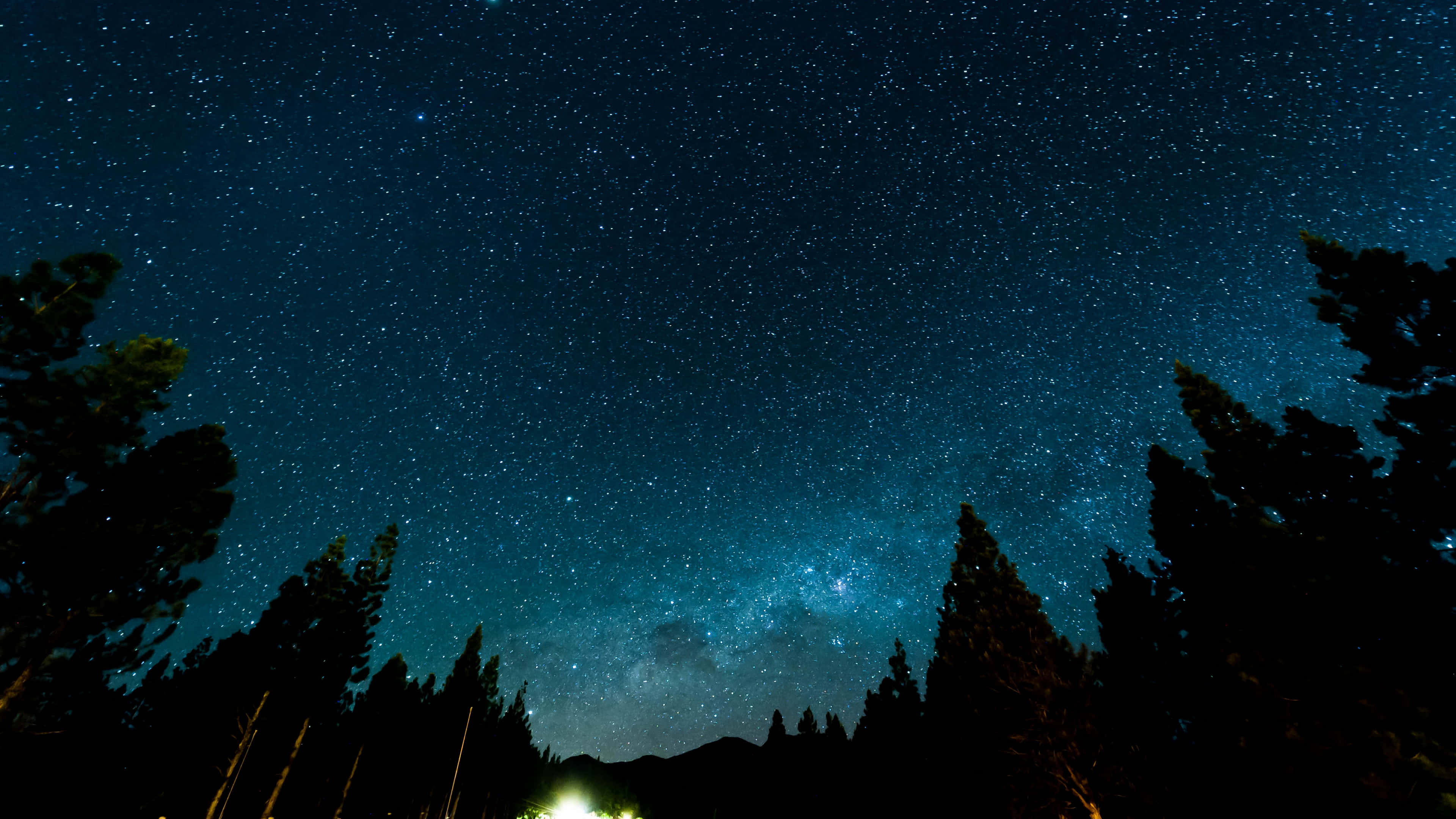 Mesmerizing 4k Starry Sky-scape Wallpaper