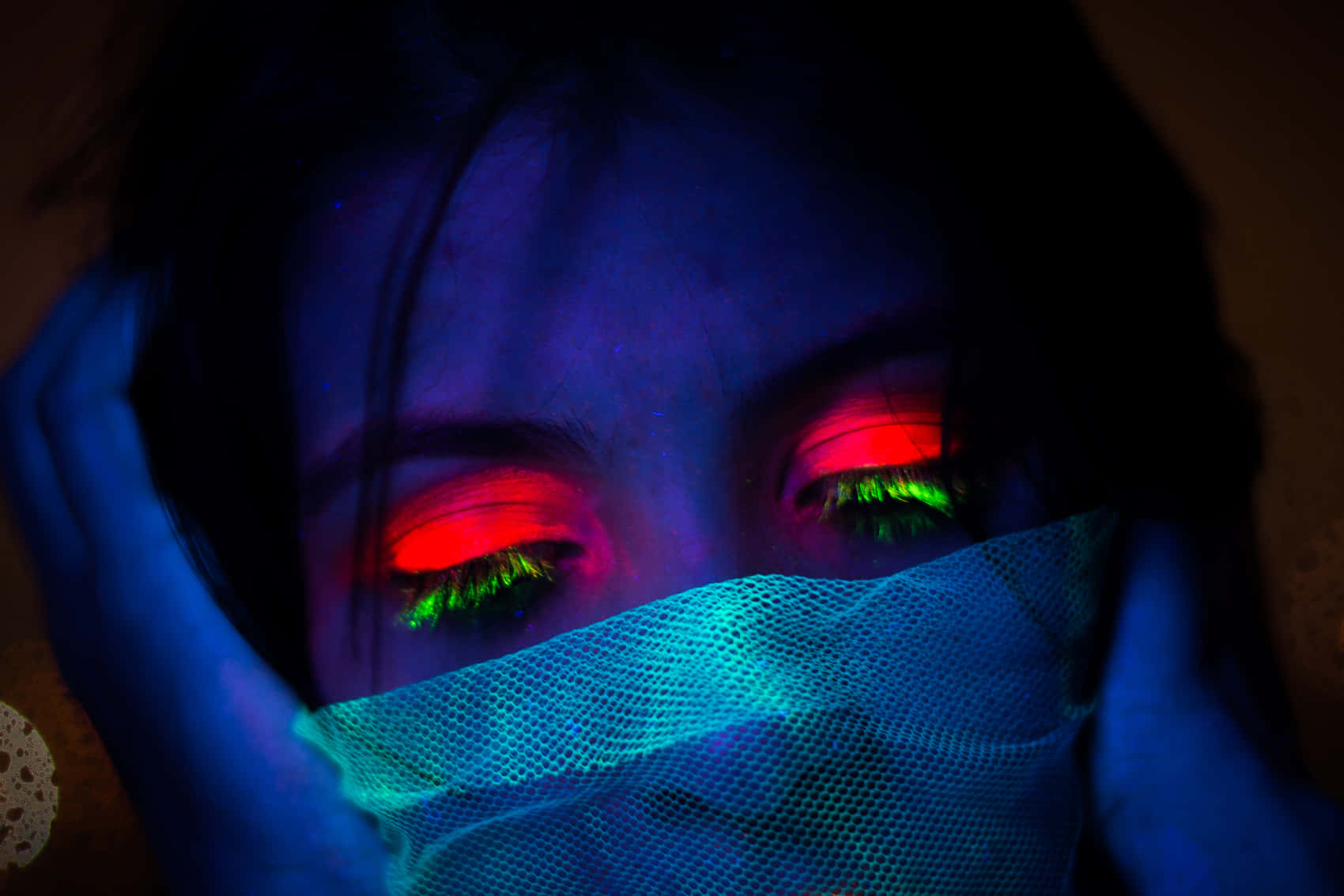 Mesmerizing Neon Glow: Unleashing The Power Of Black Light Makeup Wallpaper