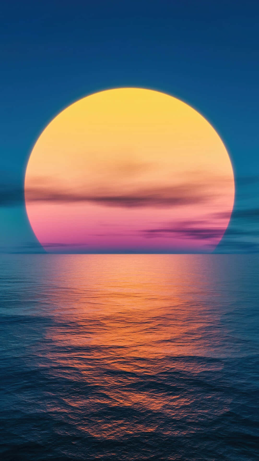 Mesmerizing Sunset On The Ocean