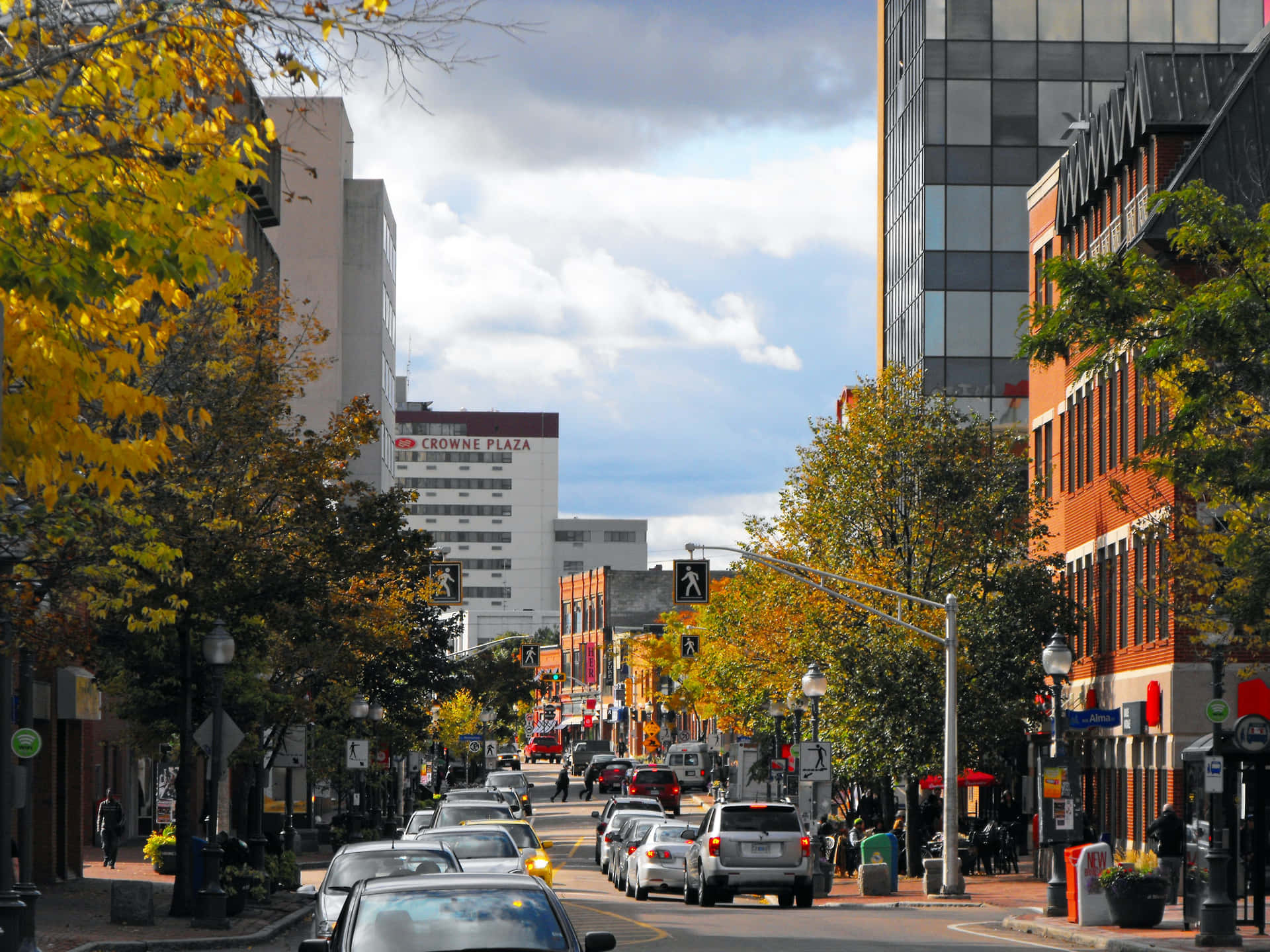 Mesmerizing Sunset Over Moncton City Wallpaper