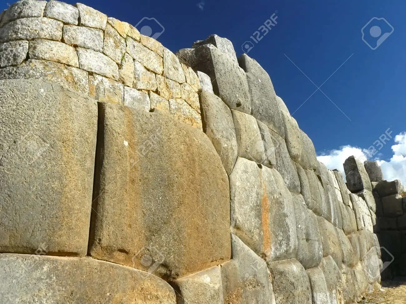 Mesmerizing View Of Sacsayhuaman, The Inca Military Fortress In Cusco, Peru Wallpaper