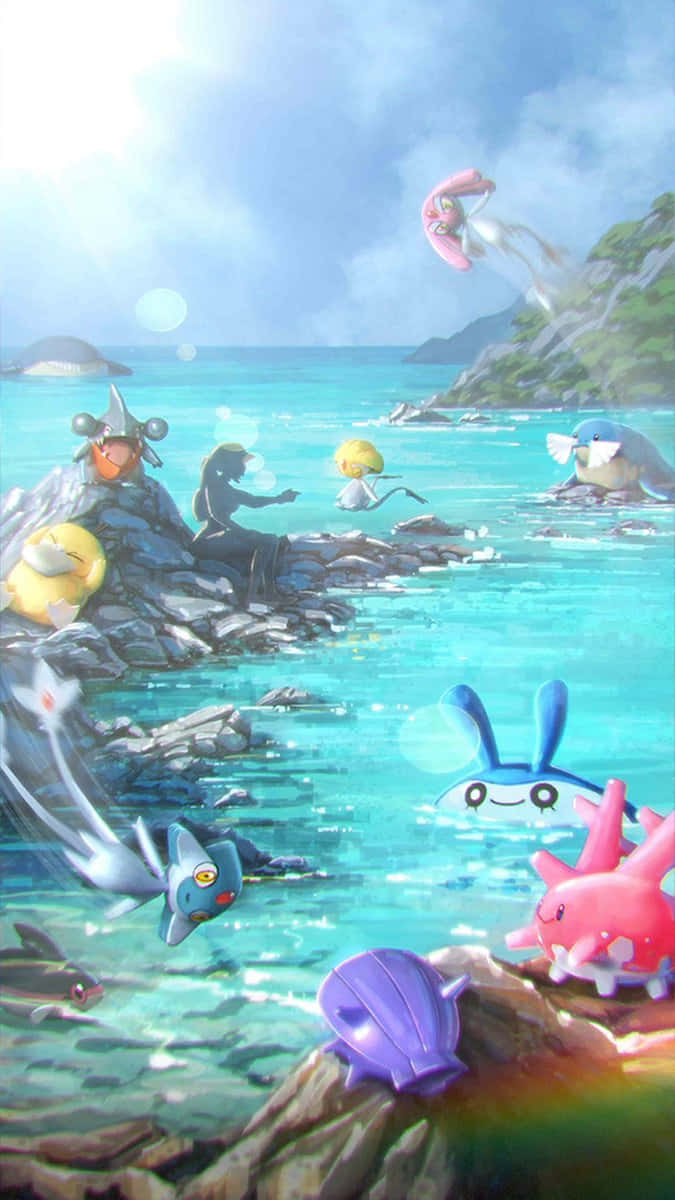 Mesprit With Water Pokemon Wallpaper