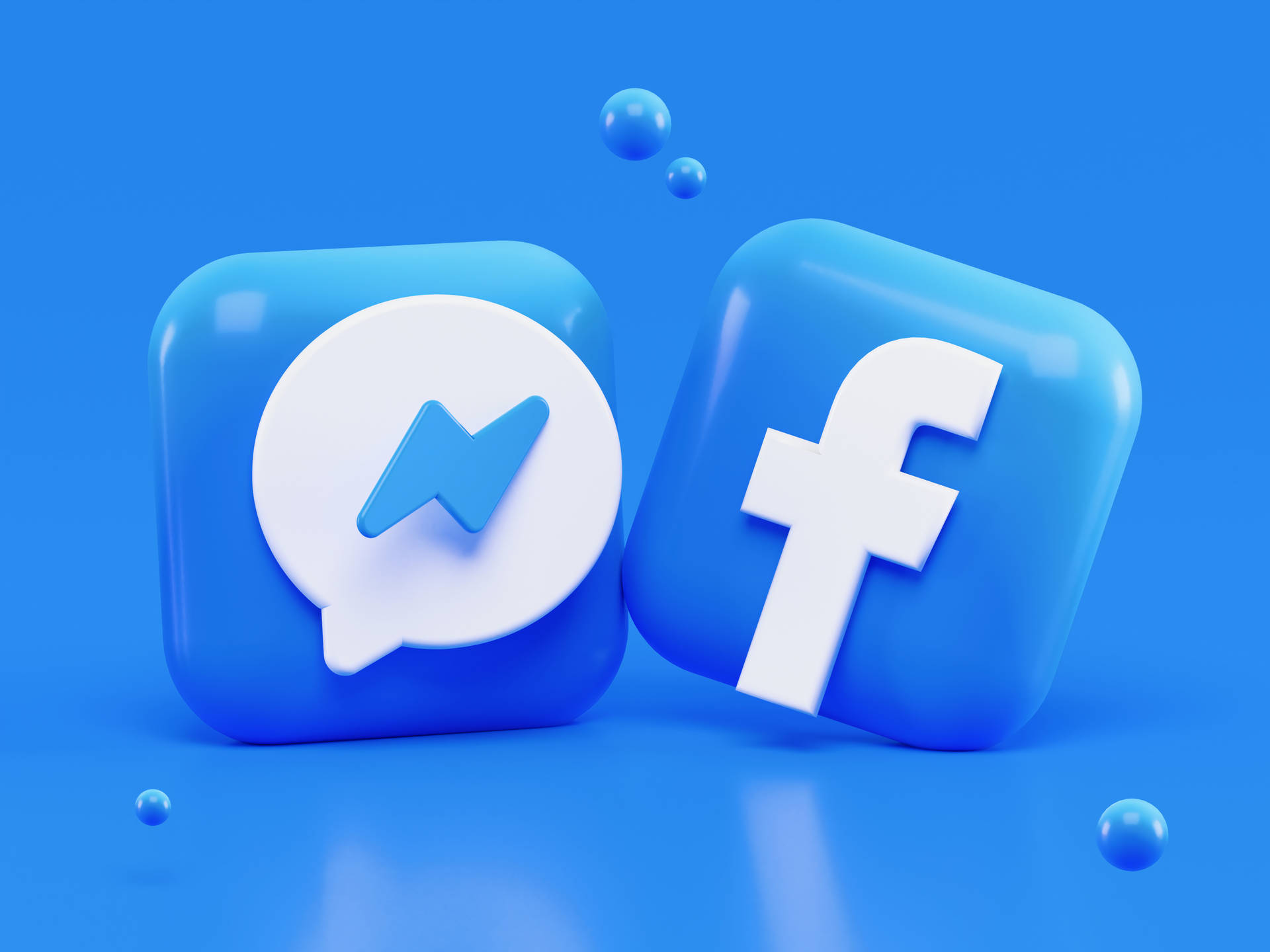 Messenger og Facebook Logo-Animationer Skrivebords Tapet Wallpaper