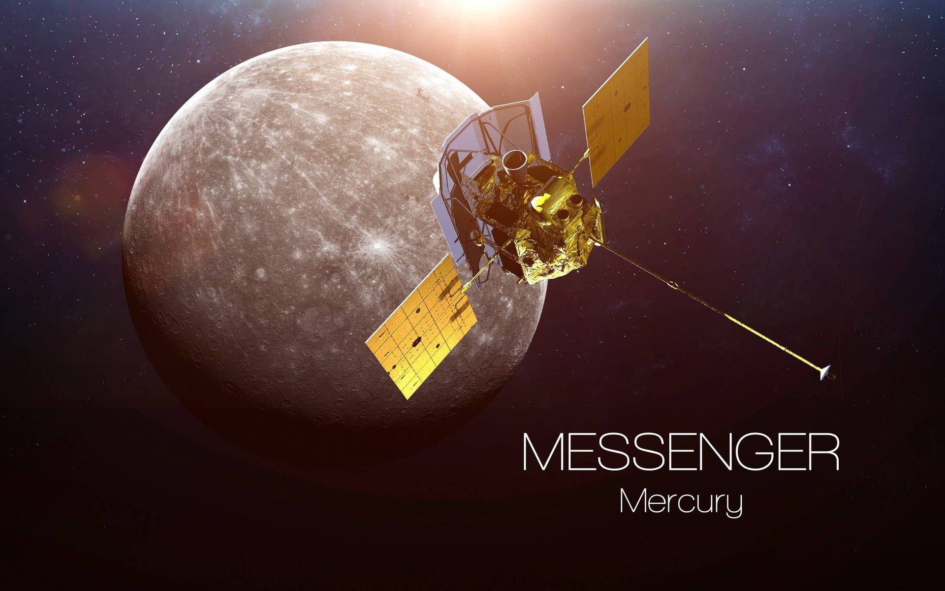 Messengersatélite Mercurio Fondo de pantalla