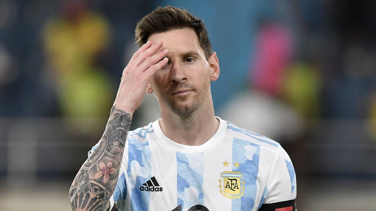 Messi 2021 Argentina Uniform Wallpaper