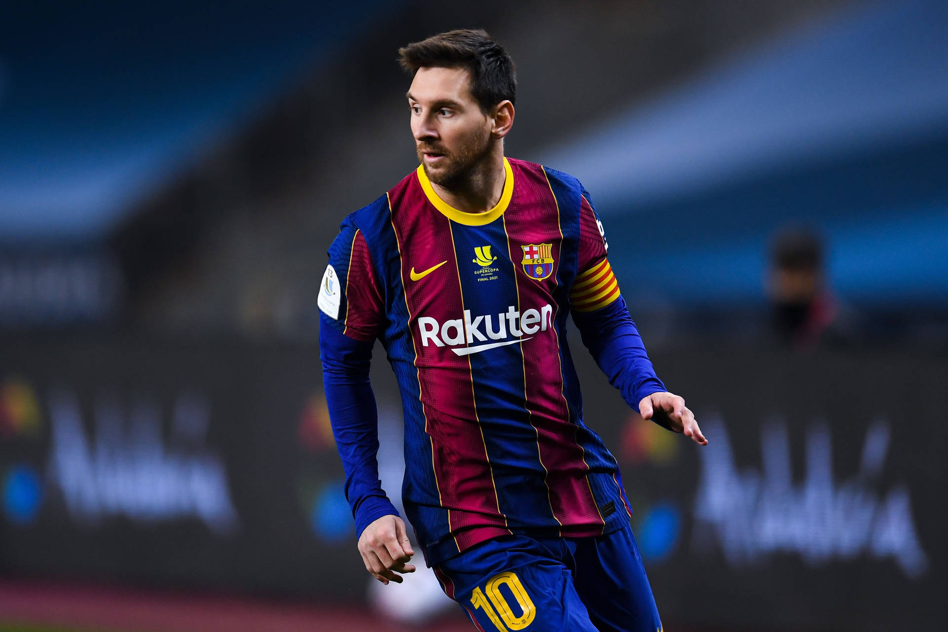 Messi 2021 FCB Fodboldspillere Akryl Tapet Wallpaper