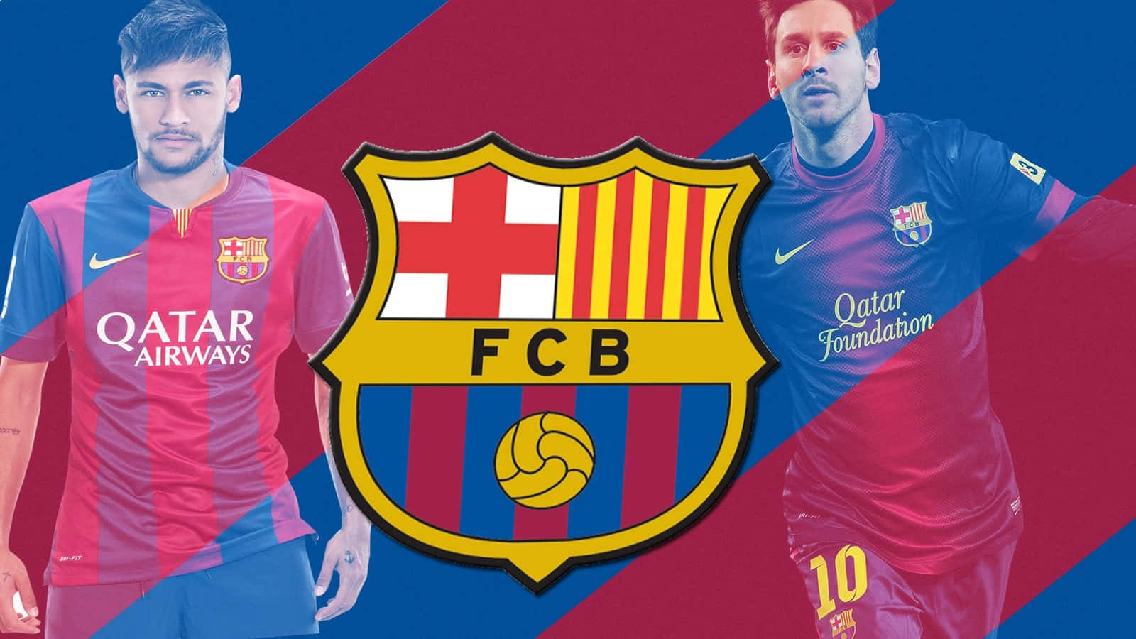 Soccer Legends Lionel Messi and Neymar Jr Team Up Wallpaper