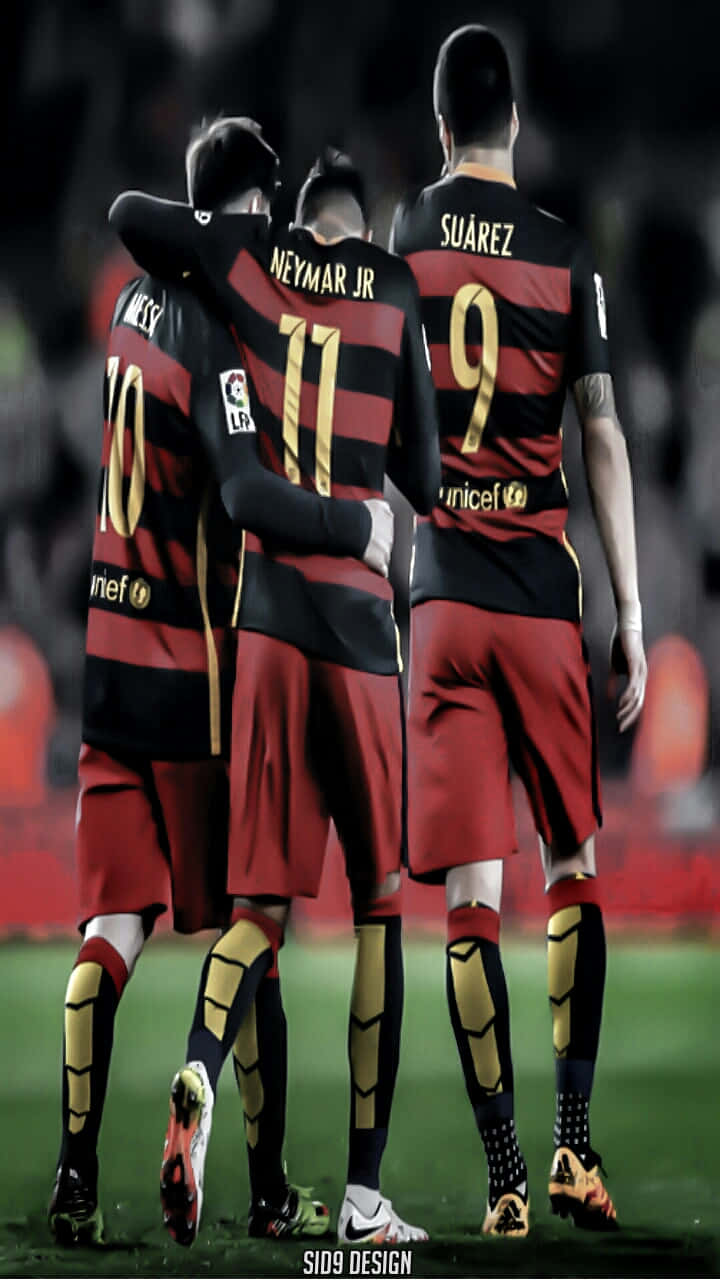 Lionel Messi and Neymar Jr.; two of the world’s best soccer players Wallpaper