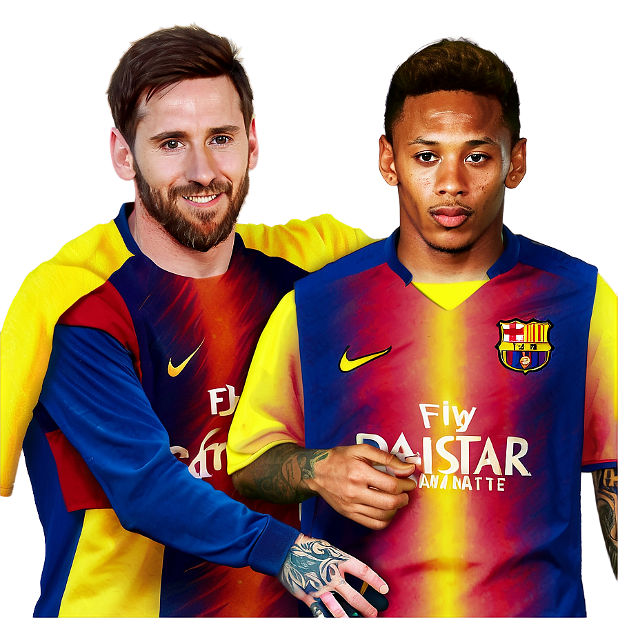 Messi And Neymar Duo Png Xkl14 PNG