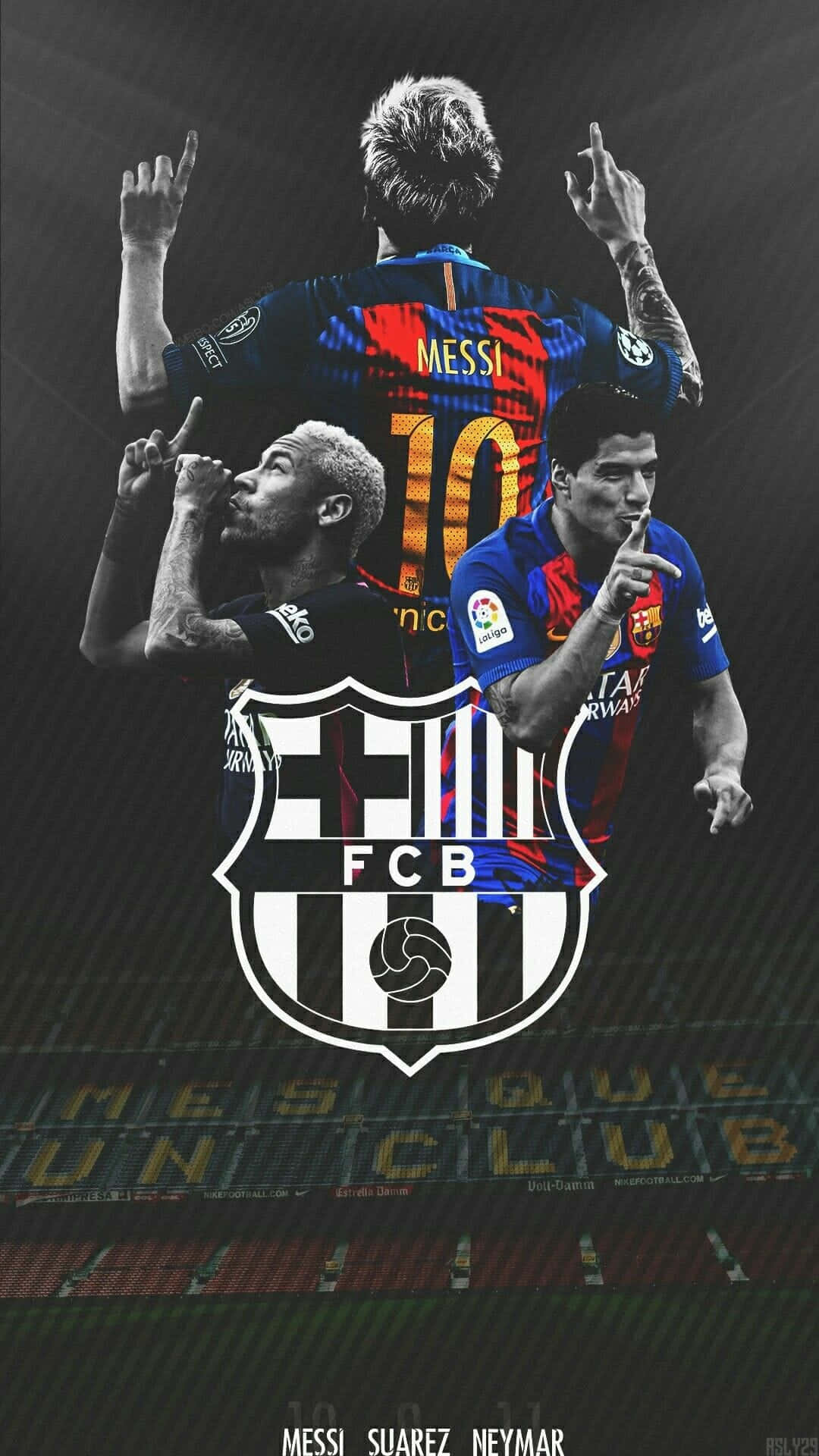 Dasbeste Vom Besten: Lionel Messi Und Neymar Jr. Wallpaper