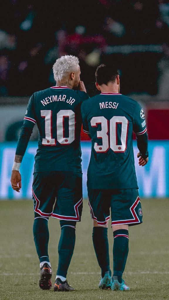 Friends or rivals? Lionel Messi and Neymar Jr. Wallpaper
