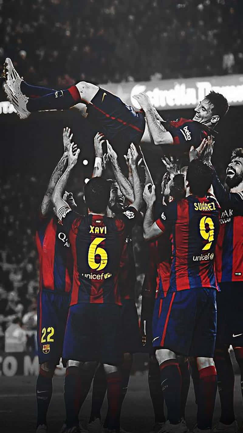 Barcelona's Superstars: Messi and Neymar Wallpaper