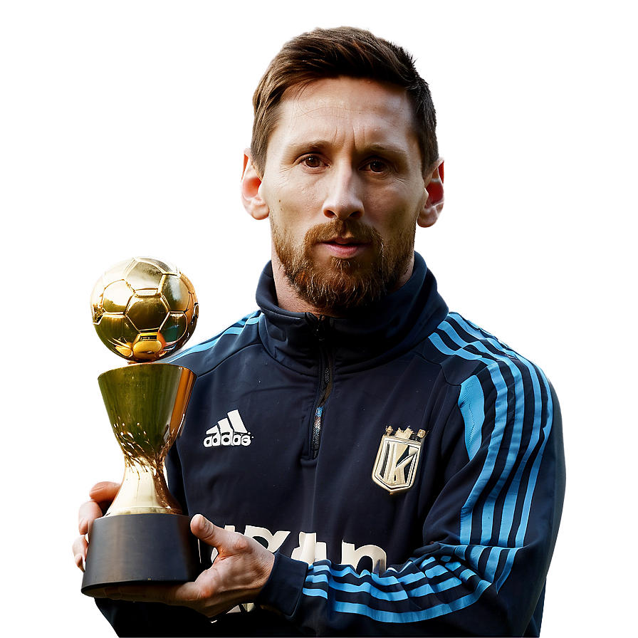 Messi And Trophies Png Poc95 PNG