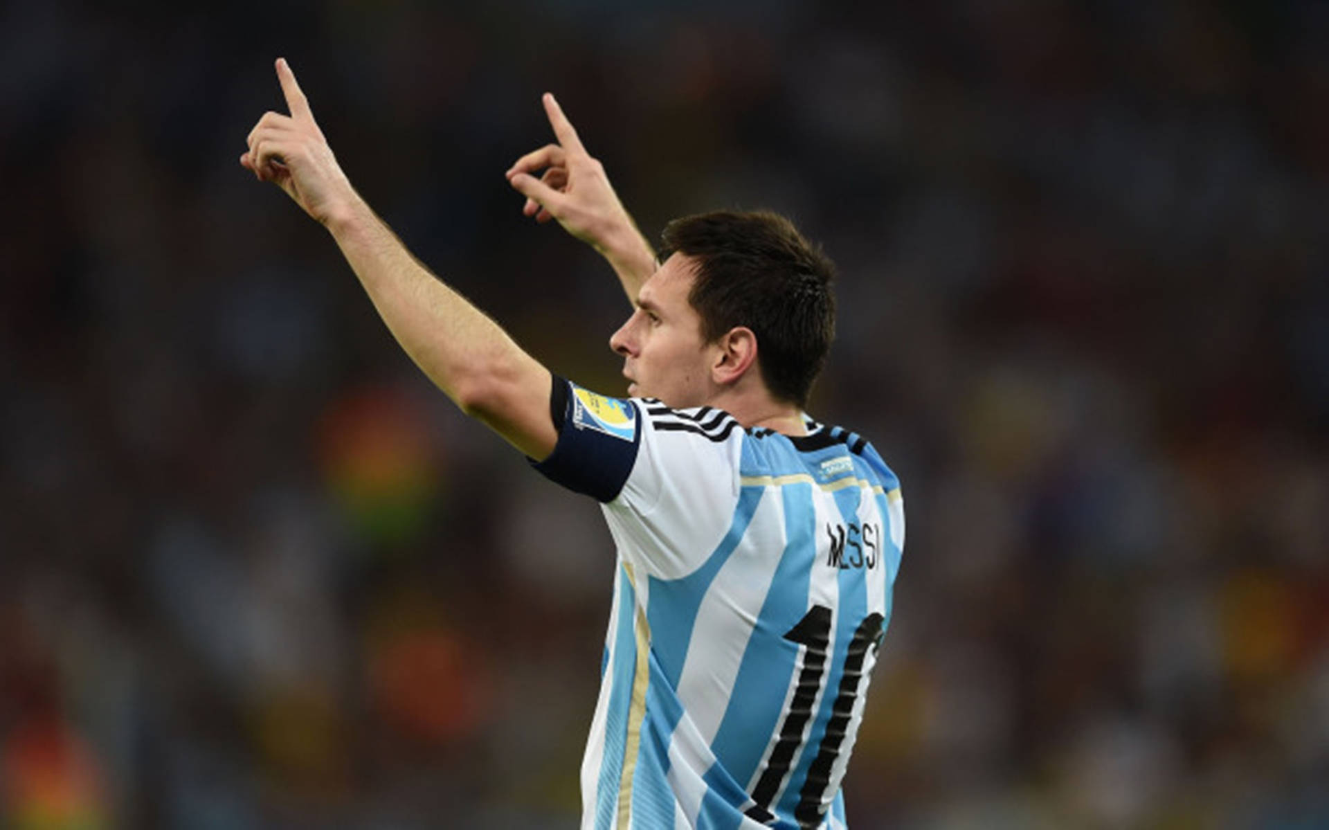 Messi Argentina Football Field Wallpaper