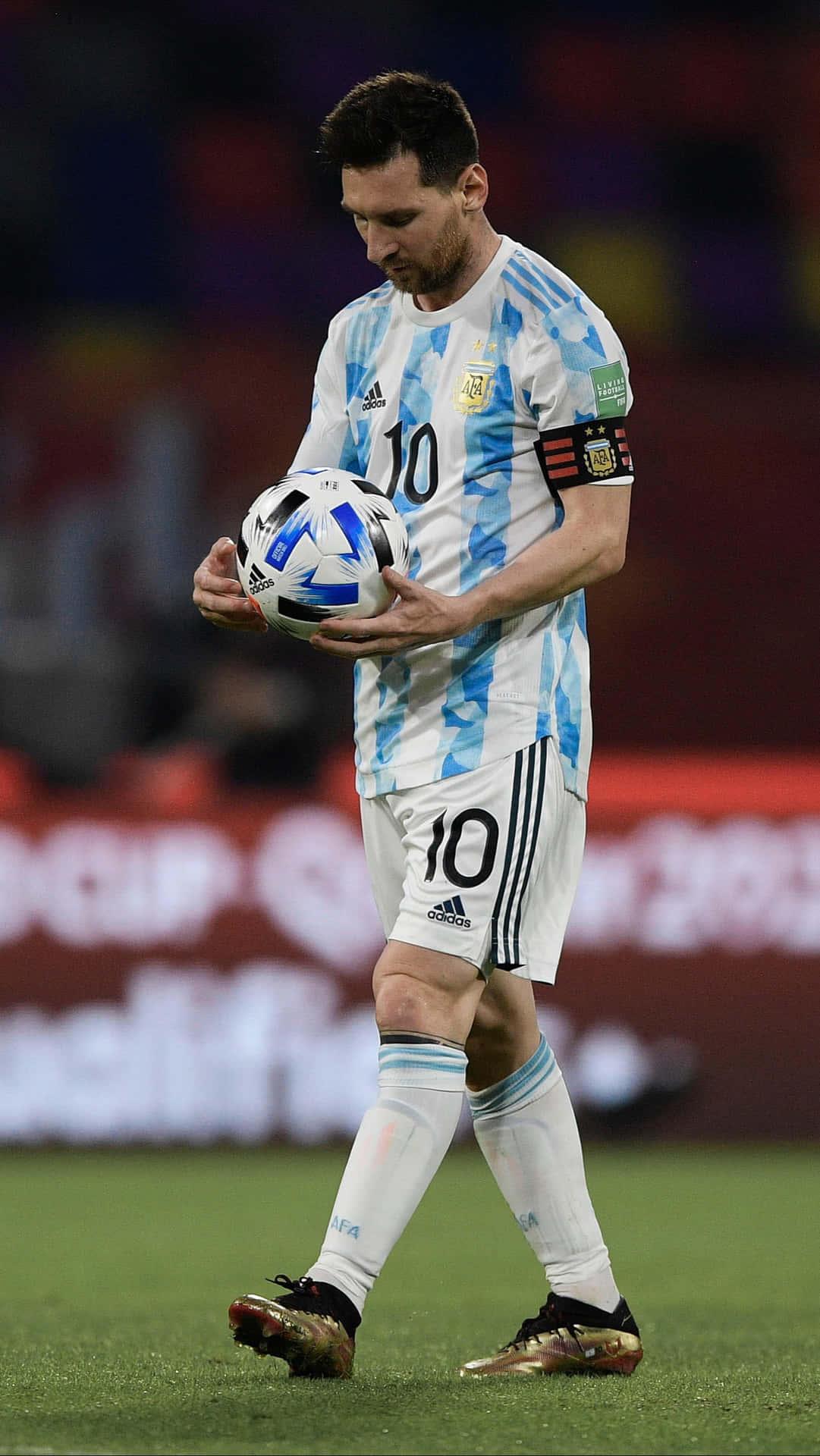 Messi Argentine Numéro10 Concentré2022 Fond d'écran