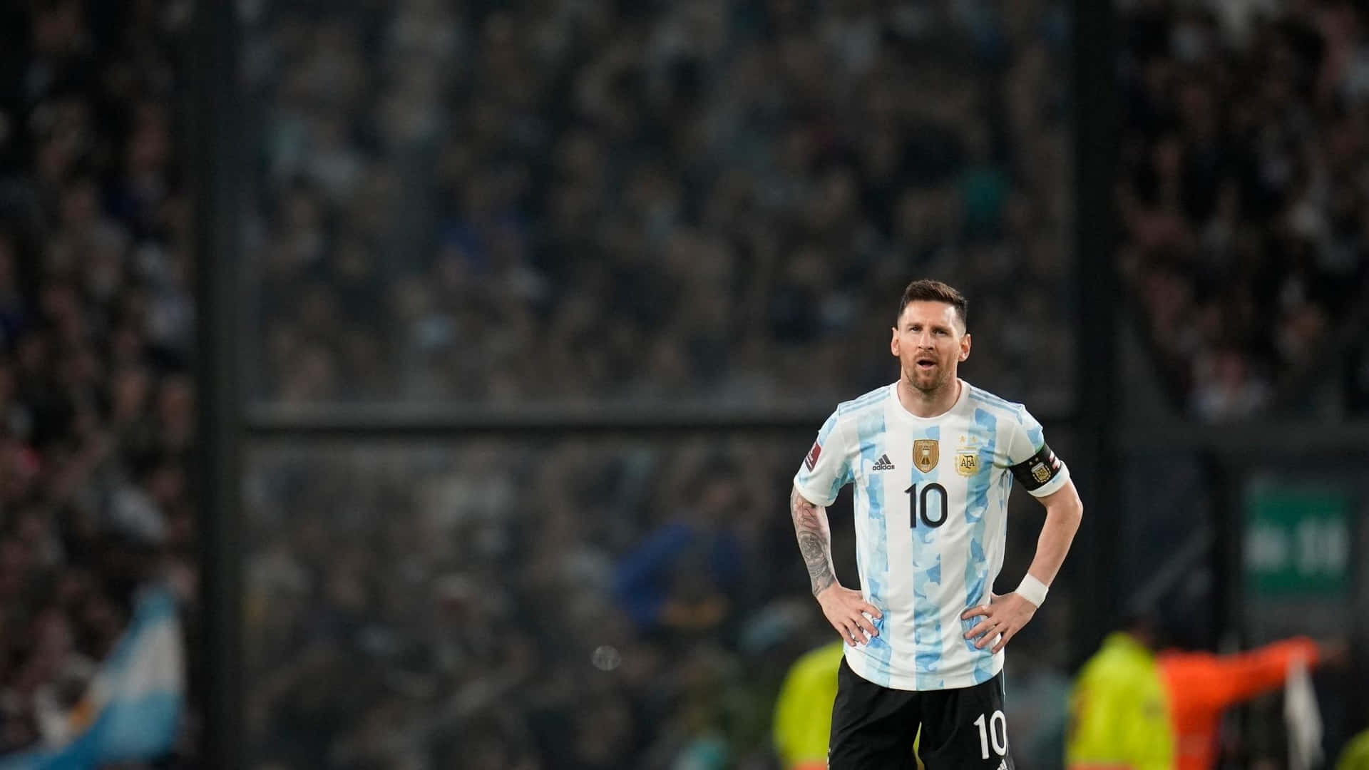 Messi Argentina Number10 Jersey Wallpaper