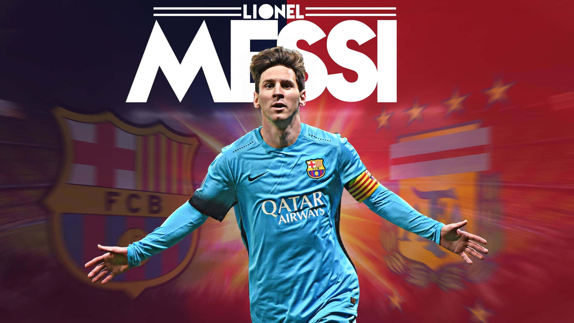 Verdenskendtfodboldsuperstjerne Og Fc Barcelonas Legende, Lionel Messi.