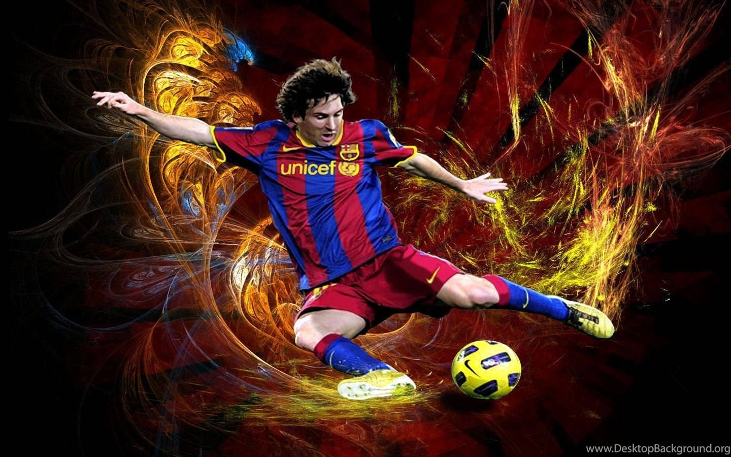 Messi Ball Kick Art