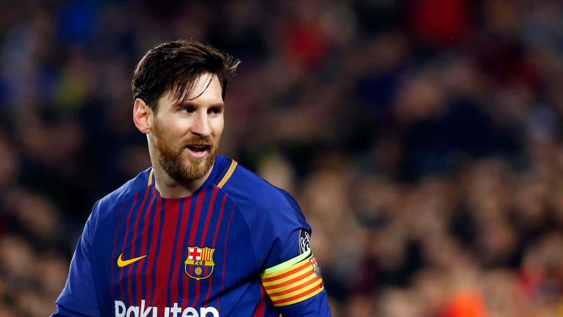 Messi Barcelona Captain Armband Wallpaper