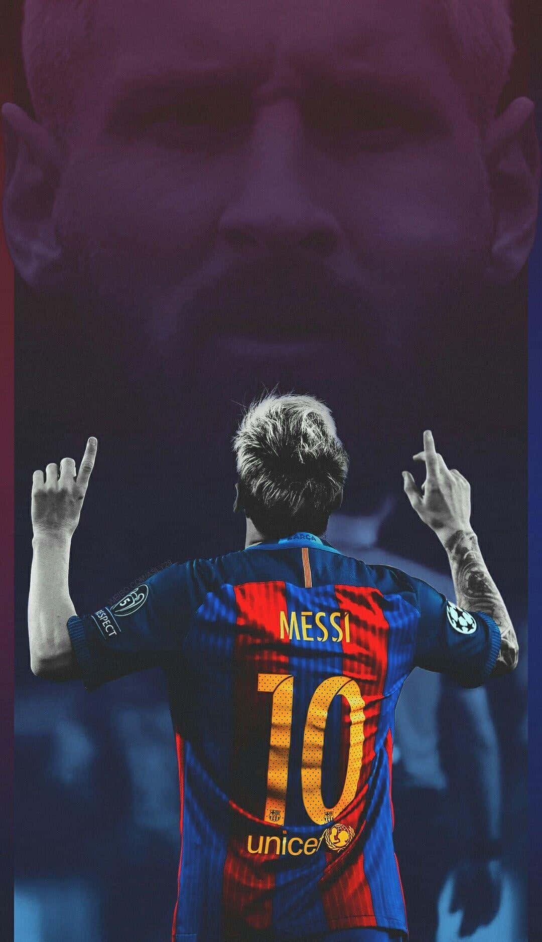 Messi Celebration F C Barcelona Wallpaper