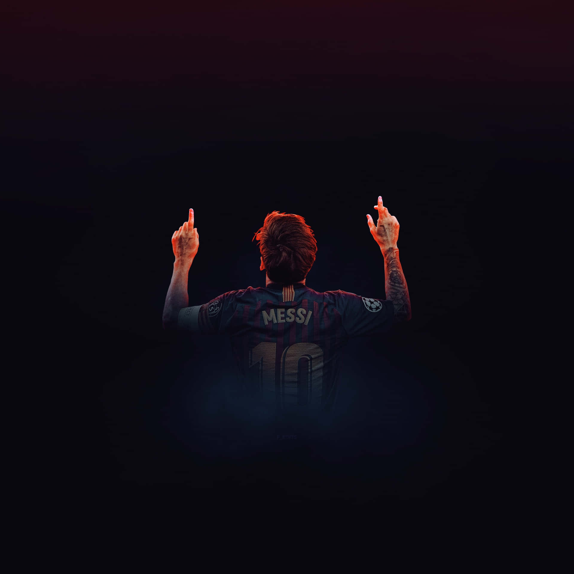 Siehedie Coolste Version Von Lionel Messi. Wallpaper