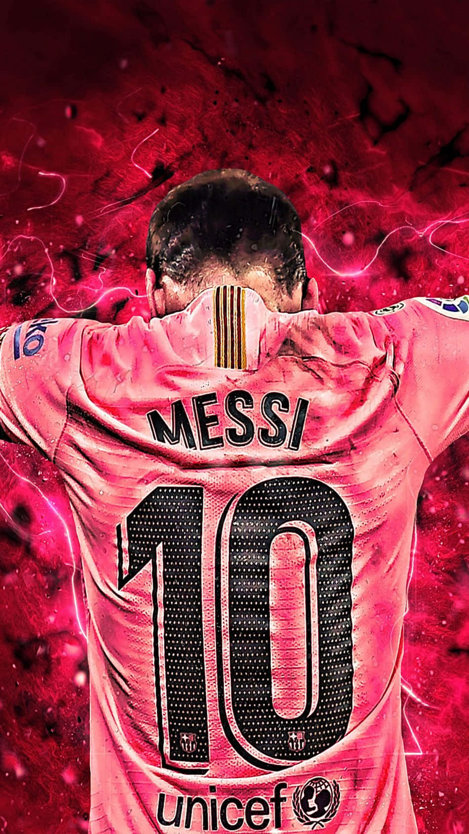 Denlegendariska Lionel Messi Visar Sin Coola Sida. Wallpaper