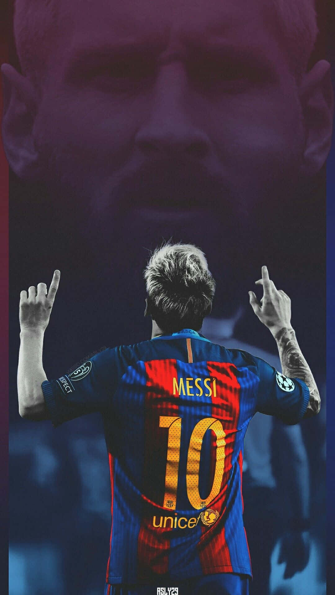 Fotoein Cooler Moment Mit Messi Wallpaper