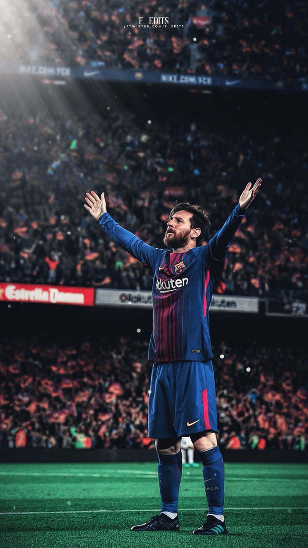 "Be cool and play like Messi" Wallpaper
