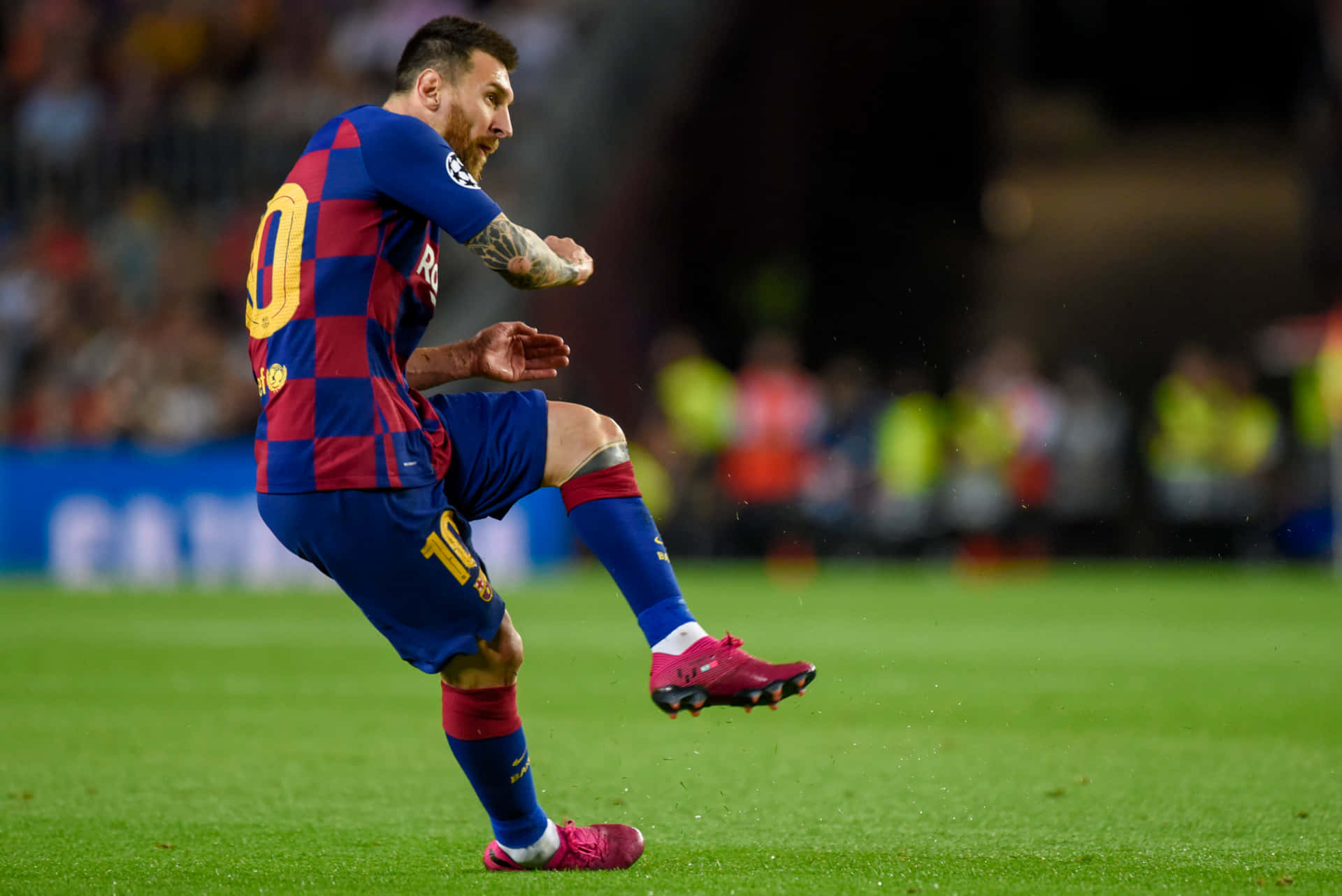 Messi Free Kick F C Barcelona Wallpaper