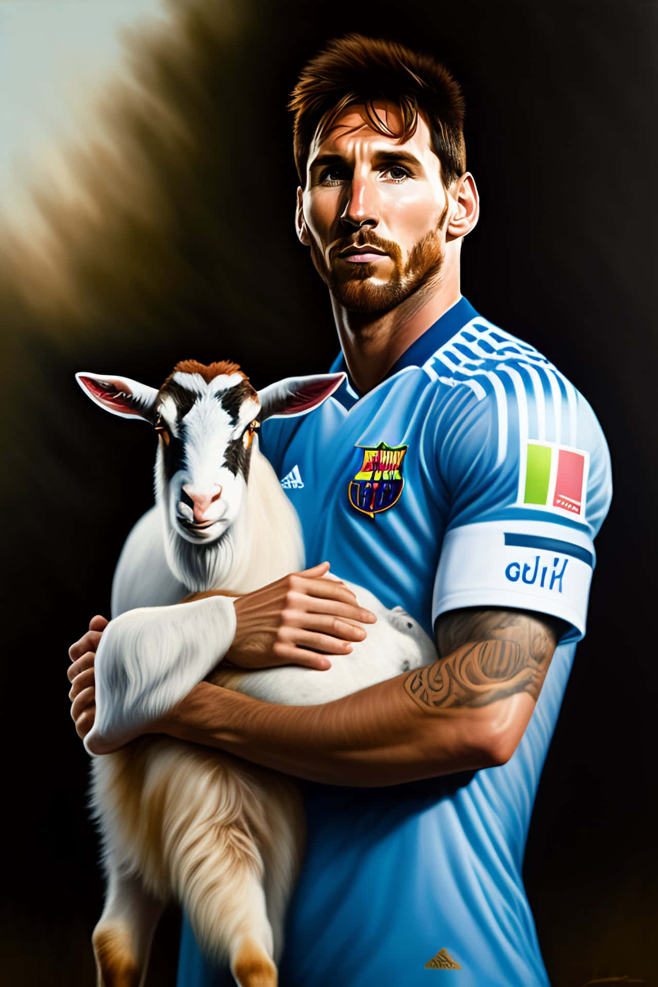 Messi Goat Artwork Wallpaper