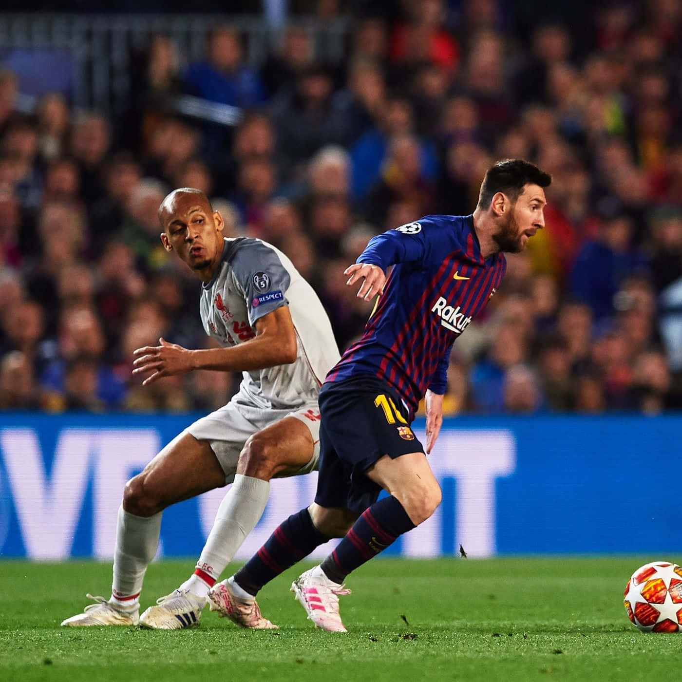 Messi_ In_ Action_ Dribbling Wallpaper
