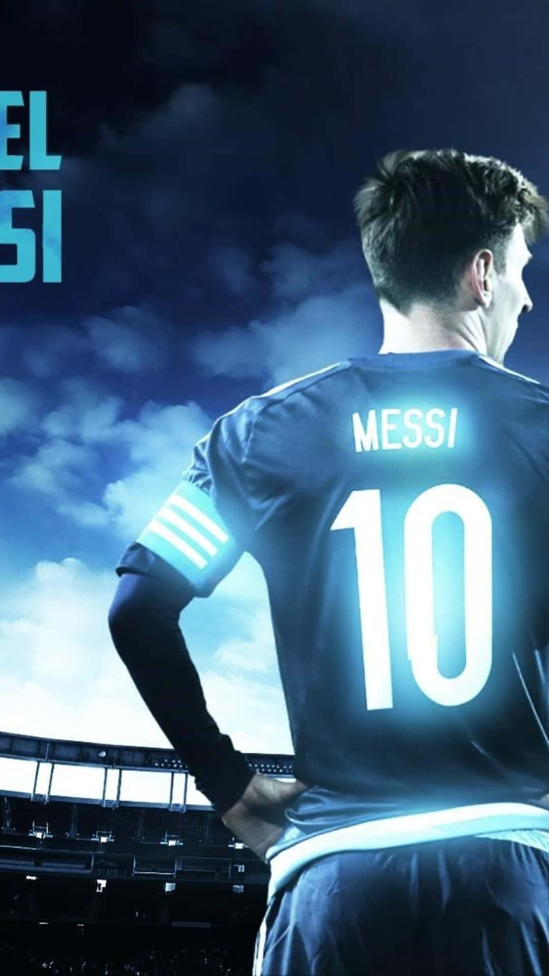 Messi Iphone Glowing Jersey Number Wallpaper