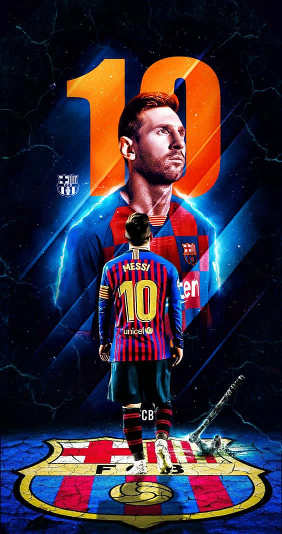 Litaendast På En Legendarisk Telefon - Messi Iphone. Wallpaper