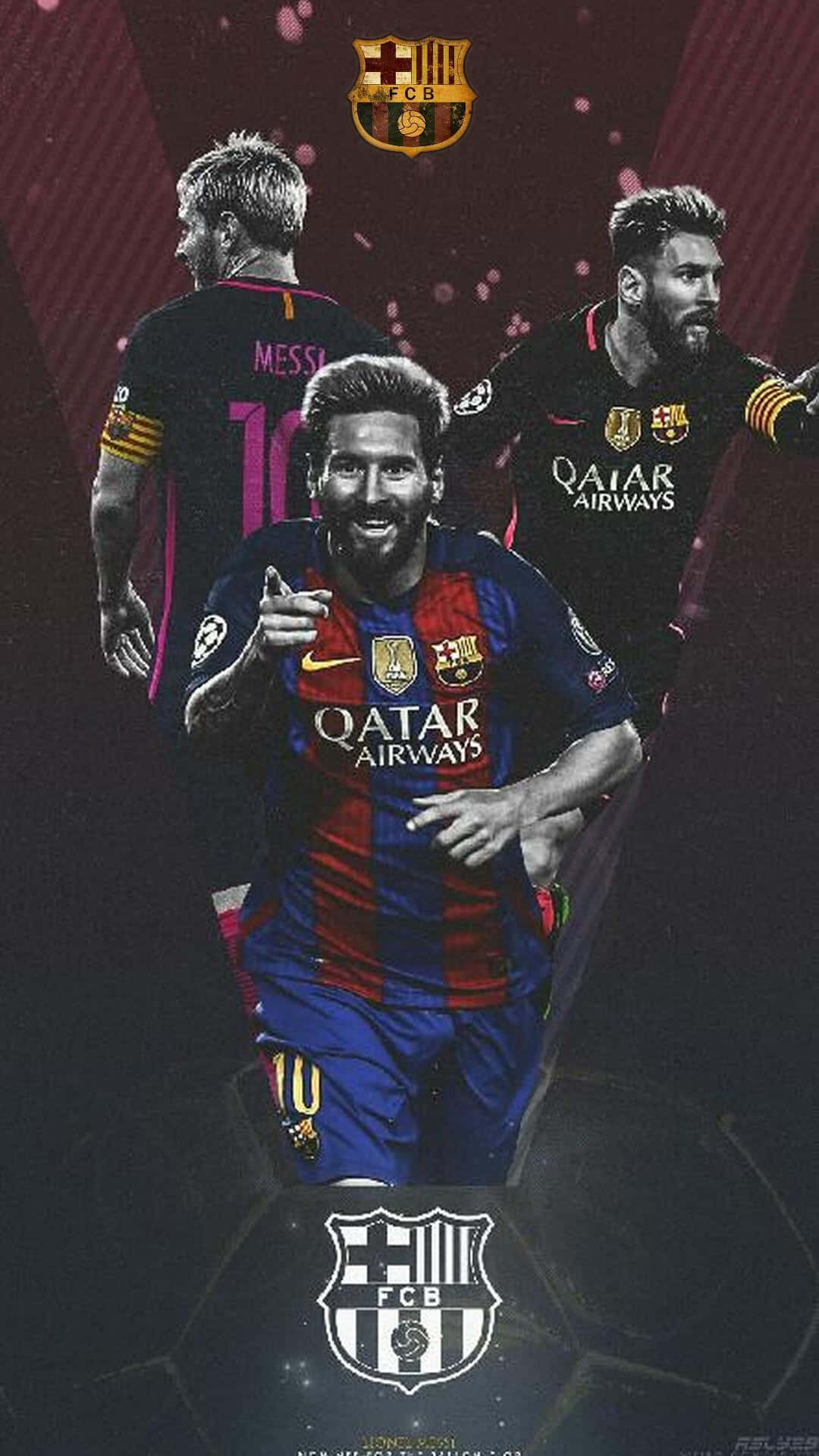 Wallpaper!njut Av Livet Med Den Nya Messi Iphone-bakgrundsbilden! Wallpaper