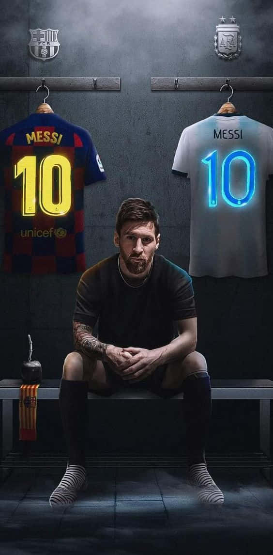 Uniformesde Messi Para Iphone Fondo de pantalla