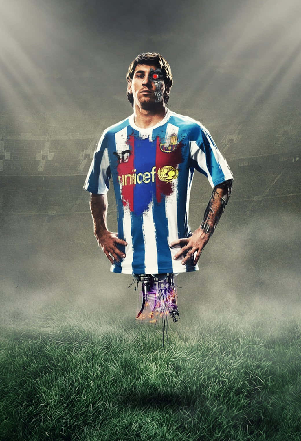 Oplev Den Store Styrke Af Lionel Messi Med Det Nye Messi Iphone Tapet. Wallpaper