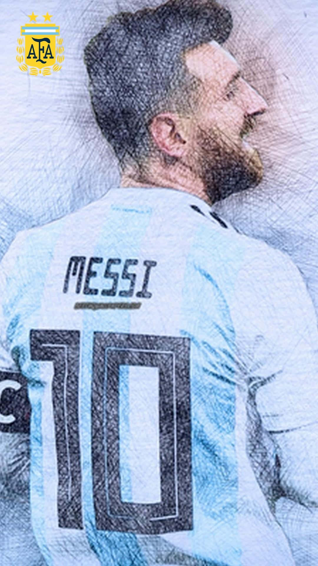 Argentinanúmero 10 Messi Iphone Fondo de pantalla