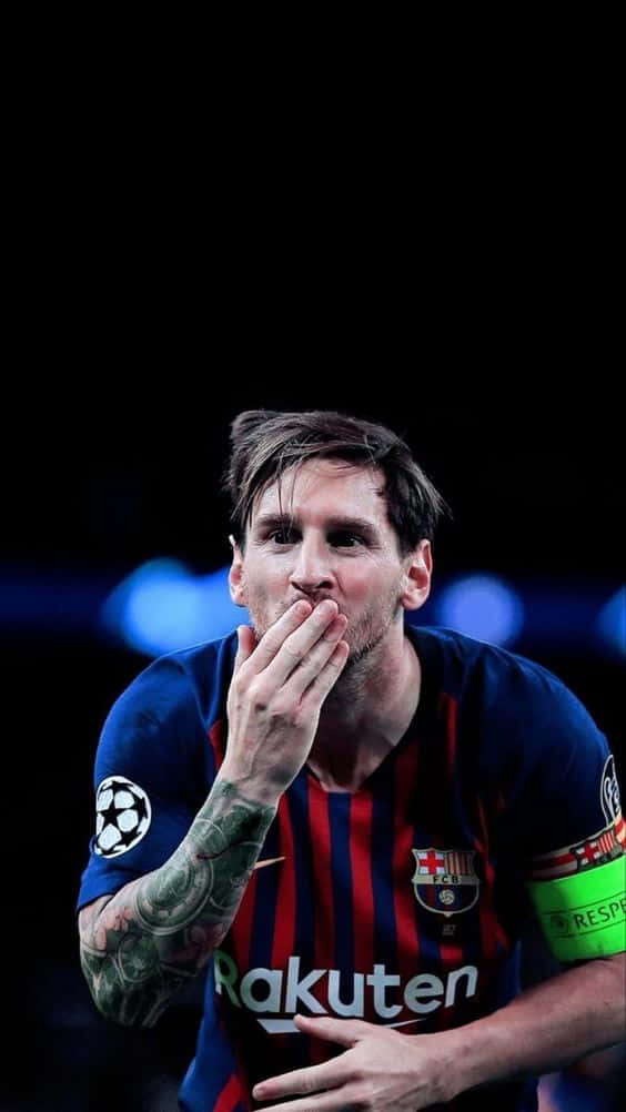 Zeigensie Ihre Treue Mit Dem Messi Iphone Wallpaper. Wallpaper
