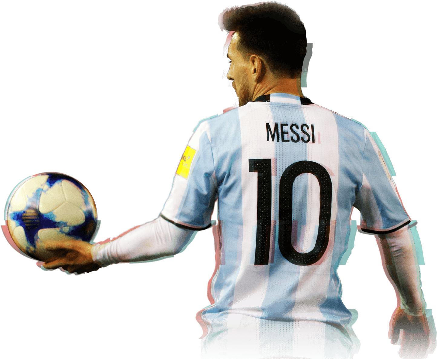 Messi Number10 Argentina Jersey PNG