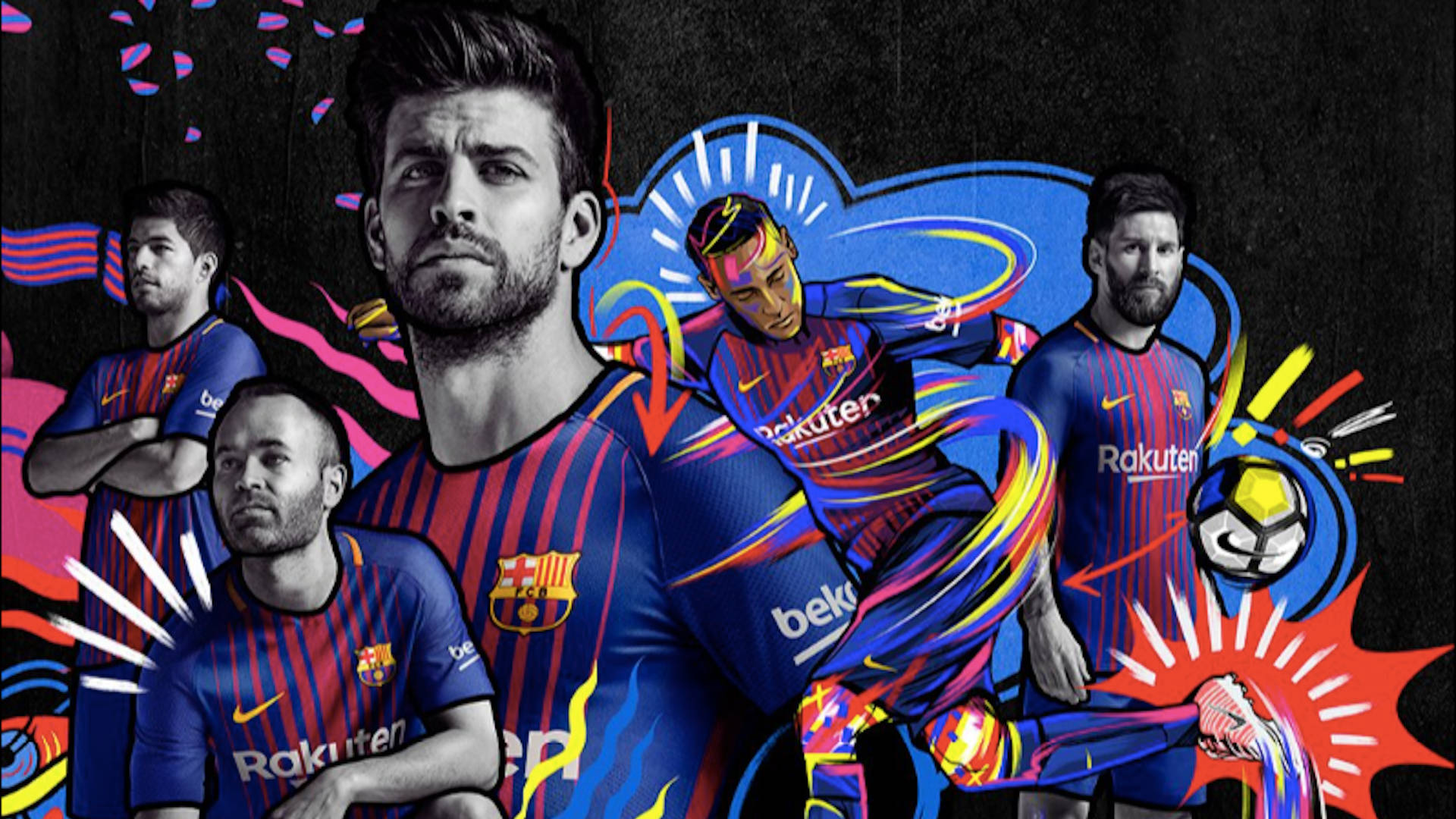 Messi PSG Team Art Wallpaper