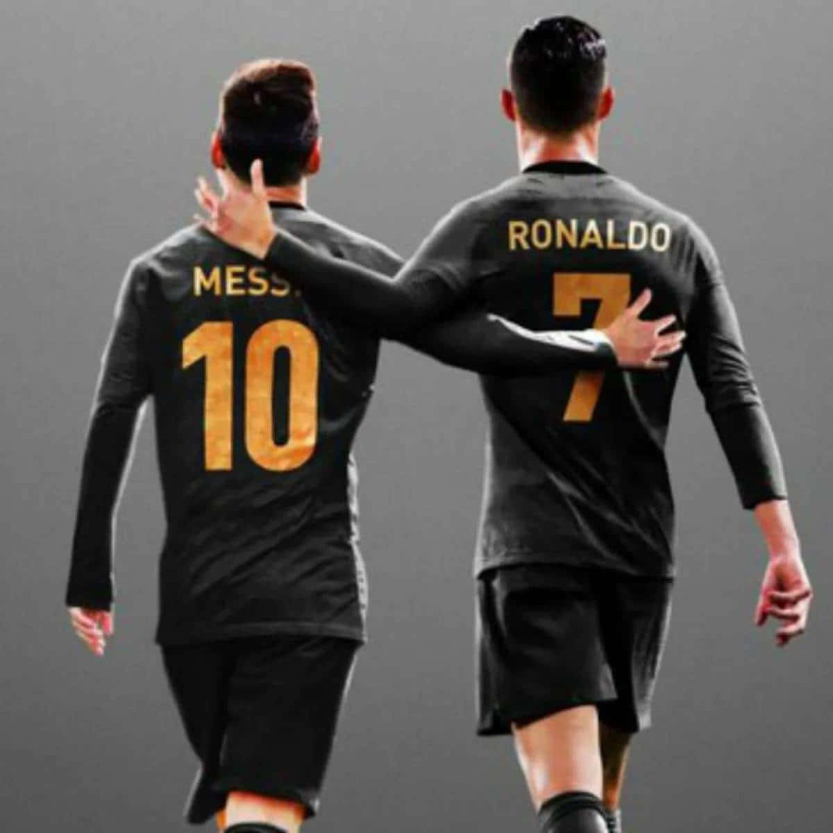 Messi Ronaldo Unity Backs Wallpaper