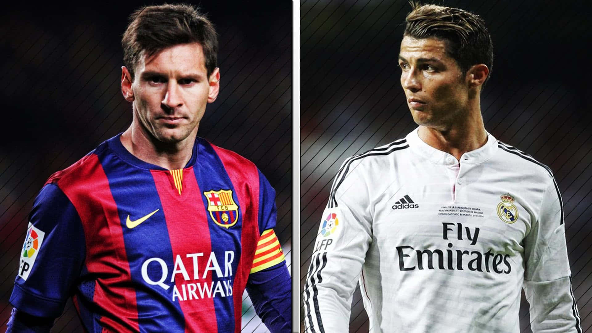 Messi_vs_ Ronaldo_ Comparison Wallpaper