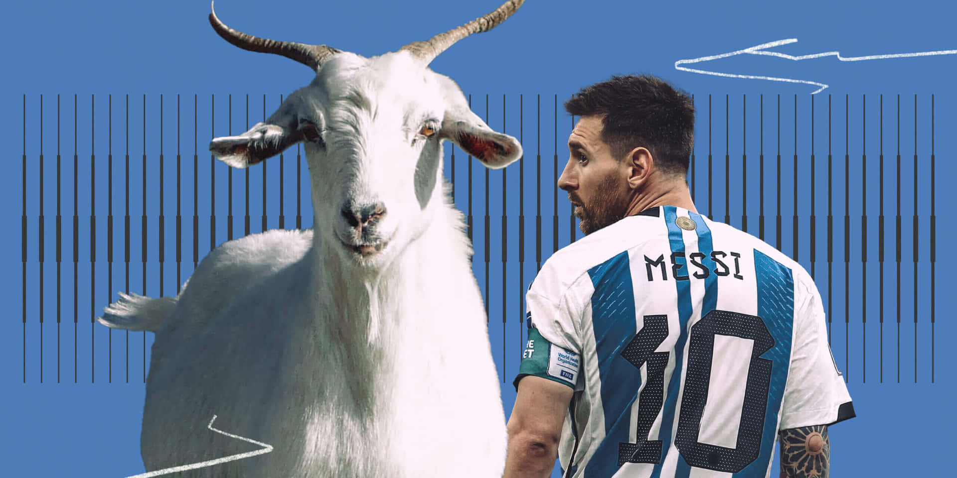 Messiand Goat Comparison Wallpaper