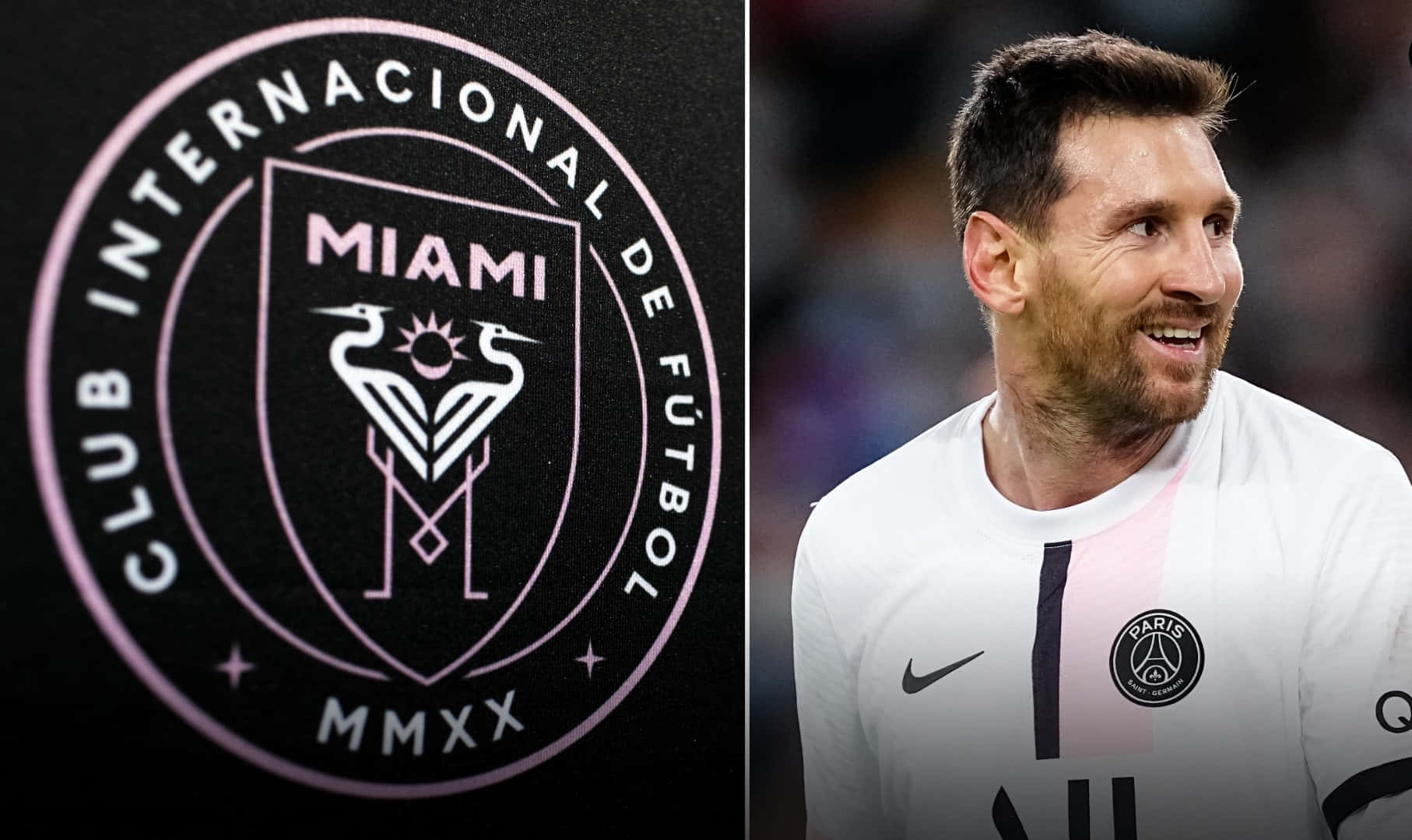 Messiand Inter Miami Crest Wallpaper