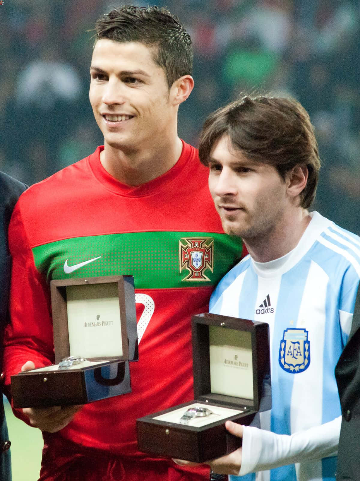 Messiand Ronaldo Award Ceremony Wallpaper